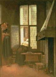 Žena u okna, 1654 (panel)